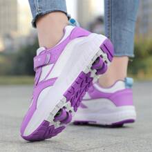 Women's Fashion Inline Skates - 6 Color Options, 4 Detachable Wheels, Suitable For Beginners, Can Be Used For Casual Everyday Wear - Mauve Purple - View 5