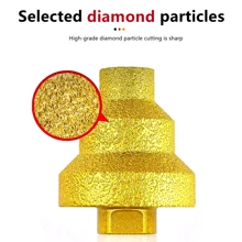 M10 M14 Diamond Chamfer Step Bit 20-50mm Hole Saw Milling Tile Cutter Marble Concrete Reamer Masonry Drilling Construction Bits - Multicolor - View 10