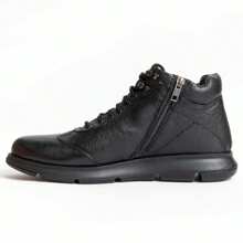 Purapiel Comfortable Leather Lace-Up Boot Botiel5 Delivery 24/72H To Spain (Peninsula)✅ - Black - View 4