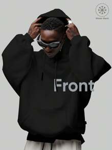 Y2K,Forgive Them,Father Bible Verses,Hoodie For Men -  Long Sleeve, Regular Fit, Street Style, Digital Print, Casual Pullover With Kangaroo Pocket, Ideal Gift