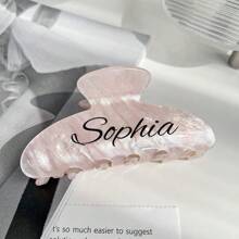 个性化发爪、发夹、发夹、发爪、发饰、自定义姓名发夹、发爪、粉红公主的礼物、自定义姓名发夹、个性化蝴蝶结发夹 - 彩色 - 查看 8