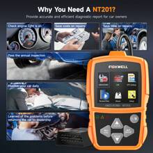 2026 FOXWELL NT201 OBD2 Scanner,UK Car Diagnostic Tool,Check Engine Light Reset,Fault Code Reader & Live Data,EOBD Scanner For 1996+ Vehicles,Ideal Gift For Drivers - NT201 - View 4