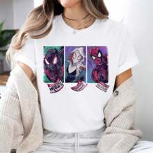 Spidey And His Friends T-Shirt,  Ghost Spider Sweatshirt, My Name Is Gwen Tee,  Universe  Sweater - trắng - Xem 1