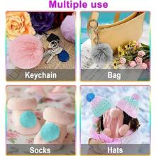 3pcs Real Rex Rabbit Fur Pompom Balls 6cm Soft Pompones Fluffy Plush Crafts Diy Pom Poms Ball Furball Home Decor Garment Hat Accessories Sewing Supplies
