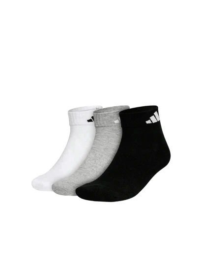Adidas 3pairs Men's Cushioned Quarter Socks women socks，Above The Ankle Fit with Arch Compression mixed socks unisex socks JC9270