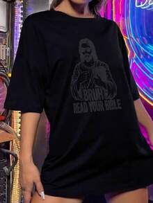 Funny Bruh Read Your Bible Women T-Women's Shirt - Classic Modern Christian Church Meme