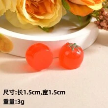 Resin Crafted Miniature Vegetable Decorations For DIY Micro Landscape, Including Eggplant, Garlic, Bell Pepper, Corn Easter Gifts Birthday Graduation - Multicolor - View 7