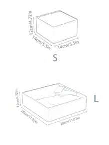 1/2/3/6pcs Simple Style Foldable Cloth Storage Box Closet Dresser Drawer Divider Organizer Basket Bins For Underwear Bras Decorations Autumn Decor Festival Decor Room Decor Home Decor Fall Decor Bedroom Decor Spring Decoration