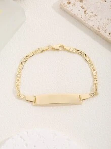 1pc Fashionable High-End Classic Smooth Sequin Bracelet, Suitable For Women's Daily Wear & Great Gift Choice For Friends At Weddings - Golden - View 7