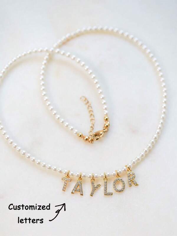 1pc Personalized Vintage Letter Text Name & Blessing Ceramic Beaded Stackable Bracelet Set, Suitable As Valentine's Gift For Women, In Gift Box With Blue & White Porcelain Letter Disc Ceramic Beaded Elastic Bracelet, Retro Fashion High-End Accessory,Gold,Stylish,Colorful,Vintage,Simple,Unisex,Casual,Cuties,Custom,Personalized,Unique,Ideal Gifts For Him,Ideal Gifts For Her,Her,Boyfriend,Girlfriend,Dad,Mom,Family,Friends,For Anniversaries,For Birthdays,For Graduation,For Prom,For Party