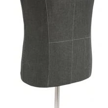 Maniquí de hombre, modelo masculino con soporte, torso de maniquí, busto de sastre, busto decorativo - Negro - Ver 7
