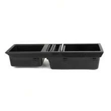 Portavasos de almacenamiento para consola central delantera, color negro, apto para BMW E46 3 Series 1998-2007