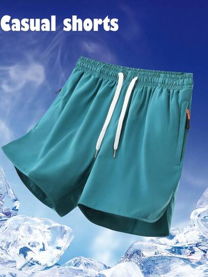 1pc Men's Outdoor Sports Casual Shorts, Summer Leisure Shorts