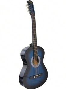 38 Inch Classic Guitar,A Quality Choice For Beginners And Music Lovers - Blue - View 5
