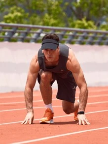 baasploa Zapatillas deportivas para hombre, zapatillas para caminar, zapatillas de running naranjas, zapatillas de tenis, casual y de running de carbono para hombre, zapatos deportivos multifuncionales de moda y con fitness, zapatos transpirables y ligeros cómodos para hombre - Naranja - Ver 9