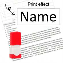 Customized Handwritten Signature Stamp: Personalized Automatic Pressing Name Stamp With Built-In Ink, Can Be Seamlessly Stamped On Various Materials And Surfaces. An Ideal Gift For Her, Boyfriend, Girlfriend, Dad, Mom, Family, Friends, Son, Daughter, And Kids. Suitable For Kitchen, Dining Room, Bedroom, Office, Living Room, Home, Garden, Tea Room, And Other Occasions - BD0513 - View 13