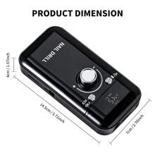 45,000 转/分钟便携式指甲打磨机，专业可充电电动指甲打磨机，适用于亚克力指甲、美甲/修脚、抛光、去除老茧 - 沙龙或家用均可使用，指甲打磨套装，新年、情人节送给女性的完美礼物