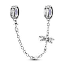 1 Piece S925 Sterling Silver Dragonfly Gum Stopper Chain For DIY Bracelet Necklace Jewelry Making Jewelry Gifts For Women, Family And Friends. - 銀色 - 查看 1