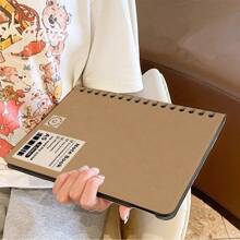 笔记本，皮革纹理，可与同型号钢化玻璃屏幕保护膜搭配使用，平板电脑保护套，柔软防摔保护，超薄/智能支架/自动唤醒保护套兼容 10.9/10.2/Air 5th Gen/Pro 11/10th/9.7、Air 2/Air、iPad (7th/8th Gen)、Air 4/5、Pro 11 2022/Air 11(2025)/11th/Air 13(2025) - 黑色 - 查看 8