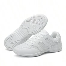 White Cheer Shoes Girls Cheerleading Shoes Women Jumping Tumbling Exercise Aerobic Fitness Dance Training Sneakers