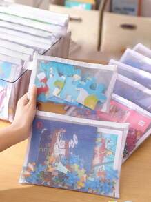 1/5/12个装 A4/A5/A6 网状拉链袋、拉链文件袋、学校及办公用品、铅笔盒、透明拉链袋；1个装 S/M/L 文件袋、益智玩具分类袋、笔袋、文件袋、办公文具收纳袋、化妆包、洗漱包、化妆品收纳袋；女士礼品、男士礼品