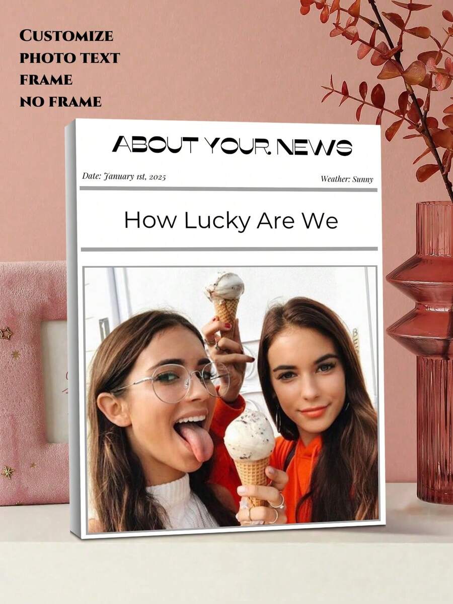 1 件个性化照片帆布印刷 - 帆布印刷您的照片，定制墙壁艺术，适用于卧室、客厅、婚礼、婴儿、宠物、家庭、爱情、情侣、朋友、图片、照片、相框墙壁艺术、圣诞礼物、最佳朋友礼物、家庭礼物、生日礼物、送给家人/朋友/女朋友/男朋友的礼物