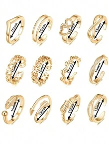 Fashionable And Elegant Metallic Gold Silver Adjustable Open Toe Ring Toe Ring Suitable For Summer Beach Tourism Women's Foot Jewelry - Multicolor - View 3