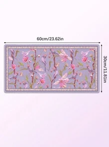 1 件粉色花卉和鸟类图案防滑橡胶游戏鼠标垫，适用于台式电脑/笔记本电脑/办公室使用 - 粉色 - 查看 11