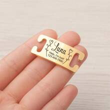 Customized Metal Name Tag, Slide-Style Pet ID Tag, Lucky Pet Plate, Collar Engraving, Pet ID Plate For Cat/Dog Information & Anti-Loss