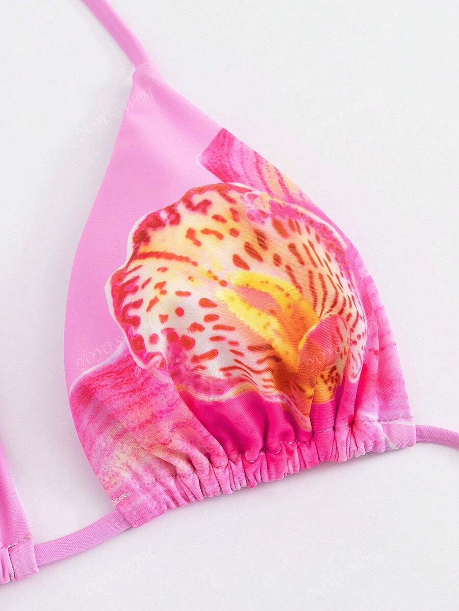 Maillot De Bain Femme 2 Pieces Bandeau MakeMeChic Femme Imprimé Floral 2 Pièces Bikini Liban Maillot De Bain 2 Pieces Femme Bandeau