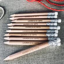 30Pcs/50Pcs/100Pcs Personalized Boho Wedding Pencils Custom Engraved Favors & Gifts | Rustic Save The Date Pencils | Wedding Invitation Accessories | Bridal Shower Party Favor | Guest Gift