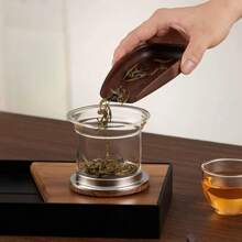 1 件装新款小腰磁力过滤玻璃茶壶自动茶叶分离茶杯返校 - 彩色 - 查看 6