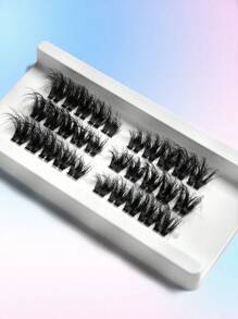 Alta qualidade 3 fileiras 0,07 mm faça você mesmo volume cluster cílios faça você mesmo extensão de cílios individuais cílios fofos D Curl cílios segmentados naturais feixe pacotes