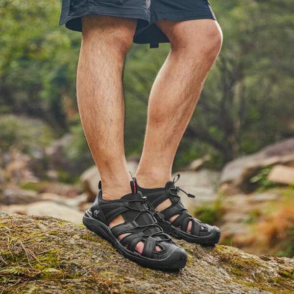 CAMEL CROWN Men's Waterproof Hiking Sandals Closed Toe Water Sandals Athletic Sport Sandals Summer Sandals Beach Sandals For Outdoor