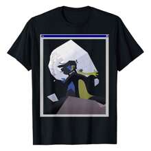 Ena Rain Rock Official T-Shirt Women Unisex Men S Cotton Short Sleeve T-Shirt, Perfect For Summer Adventures, 100% Soft Fabric, Ideal For Sports, Work, And Relaxation  - Black - View 1