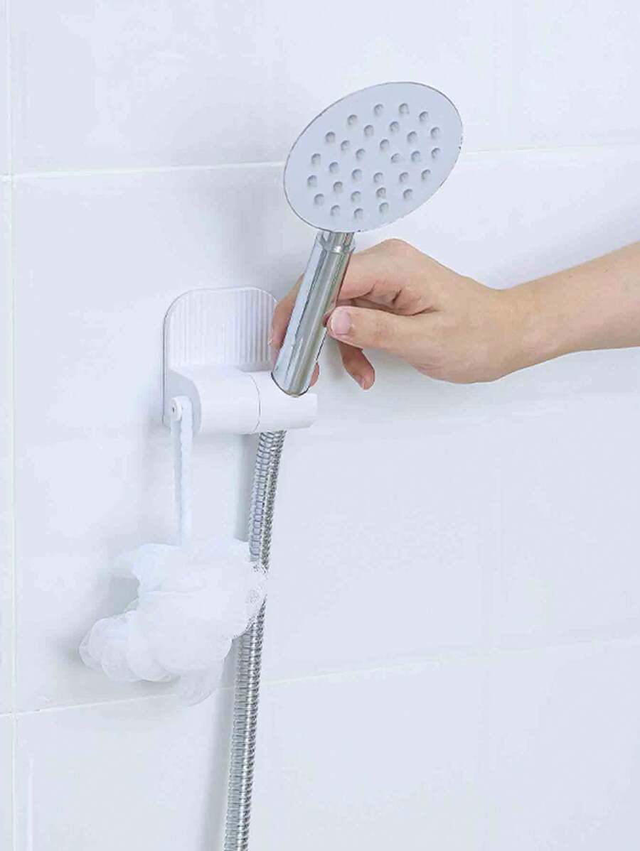 1 件日式可调节淋浴喷头支架壁挂式通用淋浴架家居浴室装饰