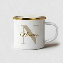 1 szt. 350 ml spersonalizowany ceramiczny kubek z imieniem, emaliowany kubek z możliwością personalizacji imieniem, DIY kubek na wodę, sok, mleko, mrożoną kawę - prezent dla przyjaciół, rodziców, kolegów z klasy, dekoracja świąteczna łatwa do czyszczenia, wykwintny, wysokiej jakości niestandardowy, spersonalizowany, wyjątkowy idealny prezent dla niej, chłopaka, dziewczyny, taty, mamy, rodziny, przyjaciół, syna, córki, uczniów szkół