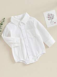 Newborn Baby Tops - White - View 2
