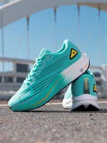 baasploa 1pc 女士跑步鞋专业轻便女士户外跑步鞋防震防滑女士运动鞋品牌女鞋 - 薄荷綠 - 查看 12