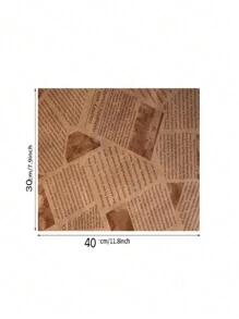 50 Sheets Oil-Proof Wax Paper Food Wrapping Paper Sandwich Fries Burger Bread S3U8 (30x40) - Nhiều màu - Xem 6