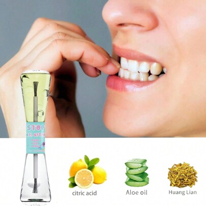 Nail Nutririon Treatment & Stop Nail Biting Treatment,2 In 1 Natural-Plant-Extract Get With Bitter Taste, Effective,0.35fl.Oz