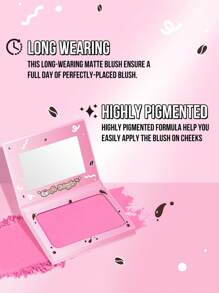 Misslyn Bronzing Powder And Blush Combo, Matte Powder Blush With Mirror, Natural Looking, High Pigmented, Easily Blended, Shade From Sheer To Bold, Make Up Bronzer Powder Including Mirror, Contour & Bronzer, With Soft, Pigmented, Powdery