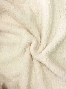 Women's Fashionable Elegant Round Neck Long Sleeve Short Jacket Top, Autumn/Winter - Apricot - View 6