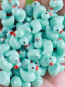 Set de 20 piezas de patitos que brillan en la oscuridad, mini patitos, juguetes de pato de colores aleatorios, figuras miniatura de resina luminosa para manualidades, regalos adorables y coleccionables, detalles para fiestas y relleno de bolsas de recuerdos, ideal para regalos de Pascua - Multicolor - Ver 33