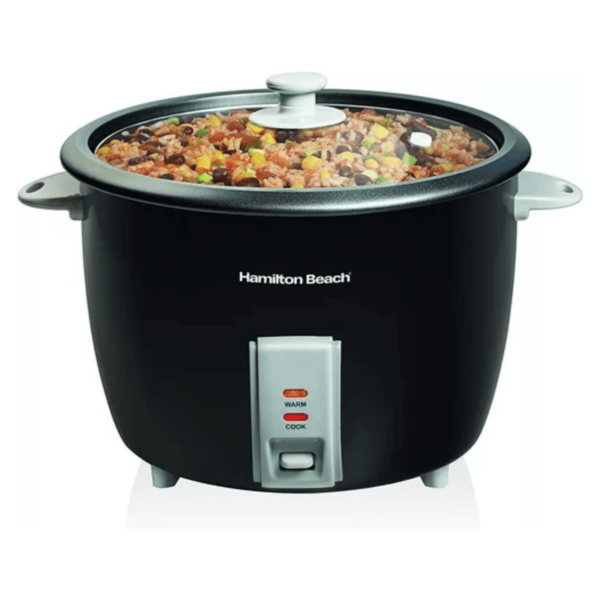 Olla arrocera Hamilton Beach 37550 para 30 tazas, color negro