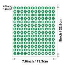 12 hojas de pegatinas coloridas con letras y números, pegatinas con letras y números para decorar, manualidades DIY, suministros para diarios de balas, scrapbooking, envoltorios de regalos (10 colores temáticos)