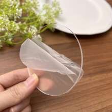 30/50/100 件 4 英寸圆形透明圆片亚克力婚礼座位名片圆形圆盘透明亚克力空白塑料圆盘用于蛋糕托杯垫相框绘画艺术项目派对 DIY 工艺品名片和雕刻