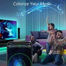 Bande lumineuse à LED 2835 RVB, alimentée par USB de 1 m à 15 m, rétroéclairage TV, télécommande et contrôle APP, mode musique, mode minuterie, parfait pour la maison, la chambre, les fêtes de Noël, la décoration de festival