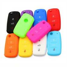 Silicone Key Case For VW Polo Passat B5 Golf 4 5 6 Jetta Mk6 Tiguan Golf CrossFox Plus Eos Scirocco Car Key Cover