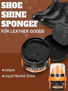 Shoe Polish With Applicator – Quick Shine Shoe Cream For Leather Boots And Shoes - 1.76 Fl. Oz